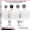 Service Caster 3.5 Inch Soft Rubber Swivel 3/4 Inch Square Stem Caster Set Total Lock Brake SCC SCC-SQTTL20S3514-SRS-34-4 - alternate 4